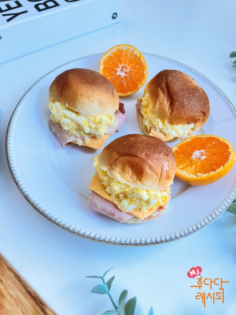 에그샌드위치 만들기 모닝빵 에그 샌드위치만들기 계란 샌드위치 20