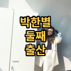  박한별 둘째 출산 산모와 아이 모두 건강해