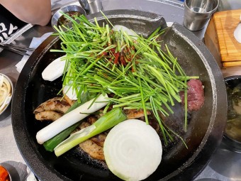 한우곱창 구이 전골