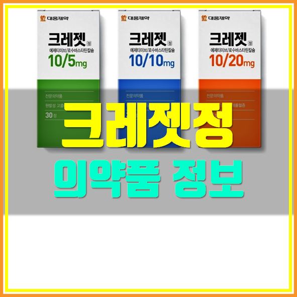  크레젯정 효능 부작용