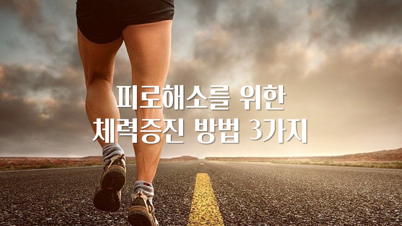  피로해소를 위한 체력증진 방법 3가지