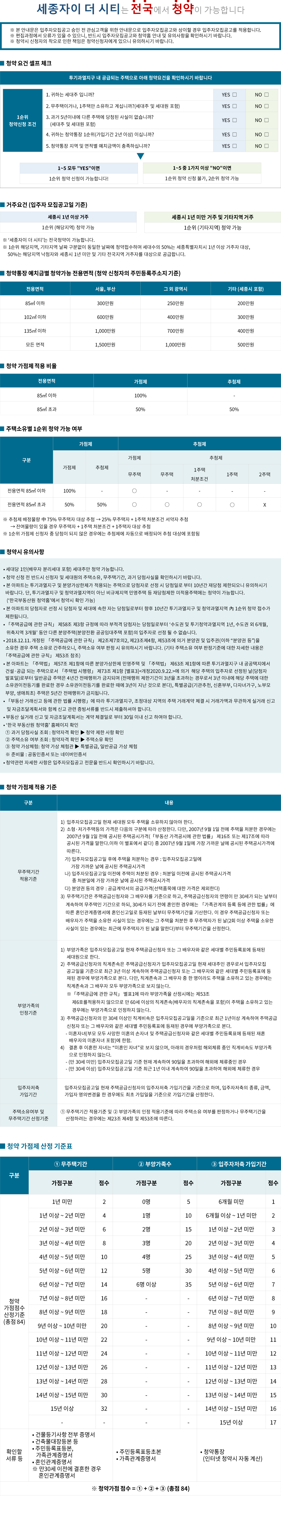 세종 자이더시티 청약 및 분양정보