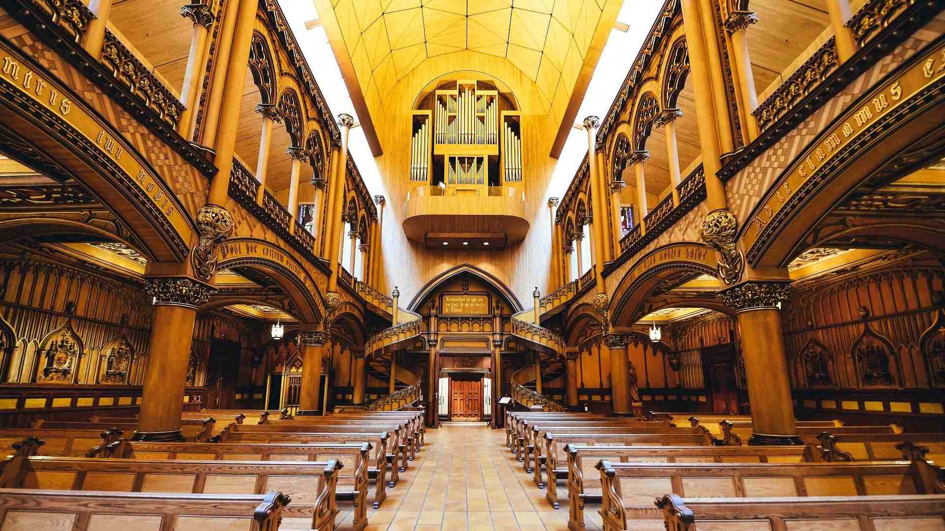 Church interior wallpaper