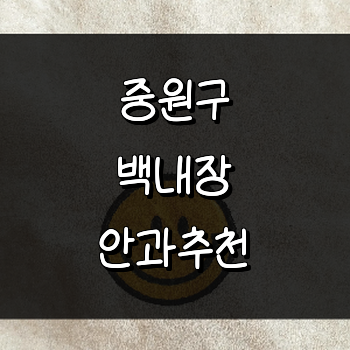 성남 중원구 백내장 안과