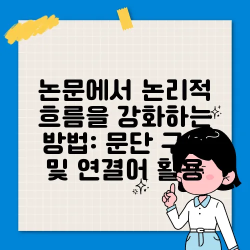 논문에서 논리적 흐름을 강화하는 방법: 문단 구성 및 연결어 활용