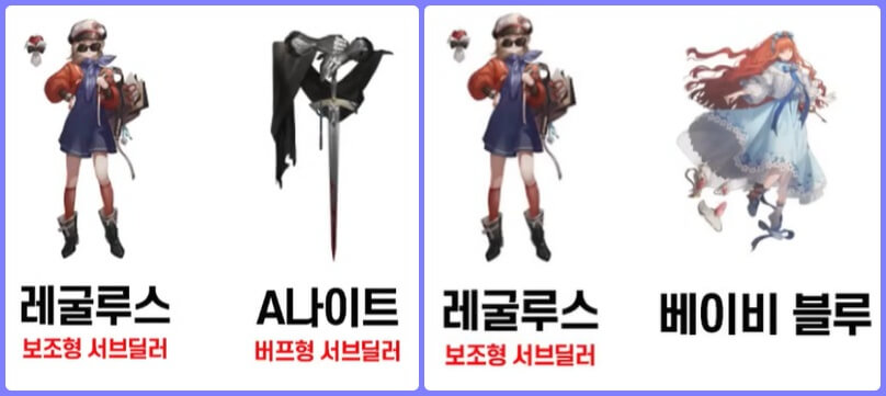 레굴루스 조합 및 구성 1