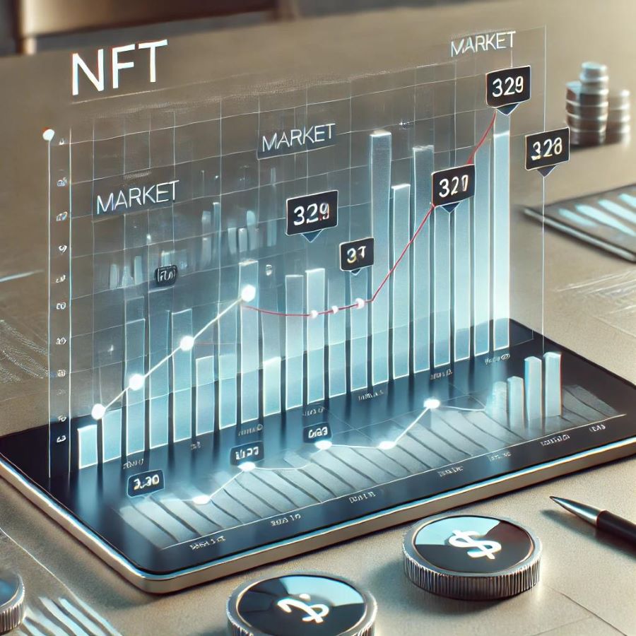 NTF 시장 성장 차트 이미지