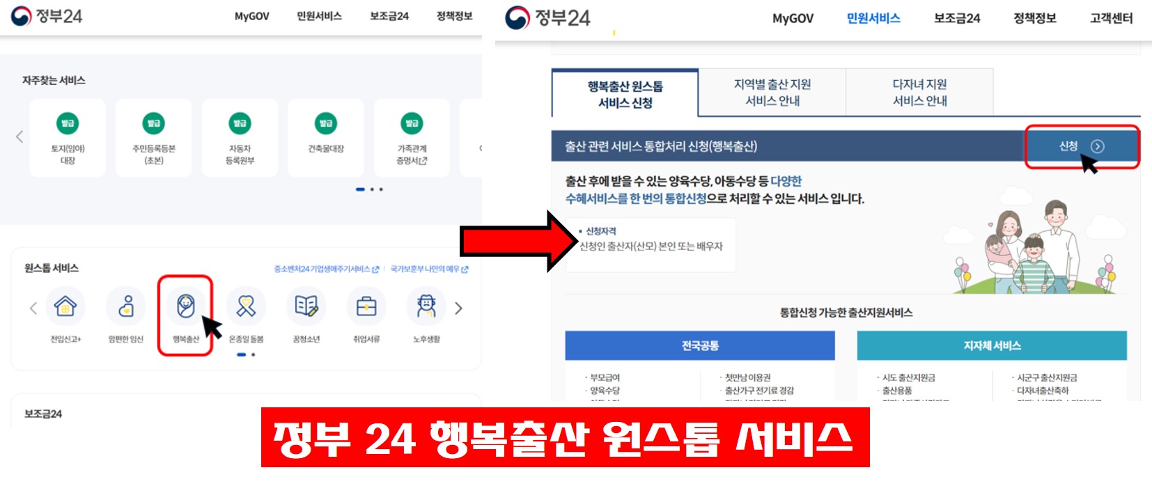  2024년 임신 출산 양육 지원 어떻게 달라지나? 정부24에서 신청 하세요!