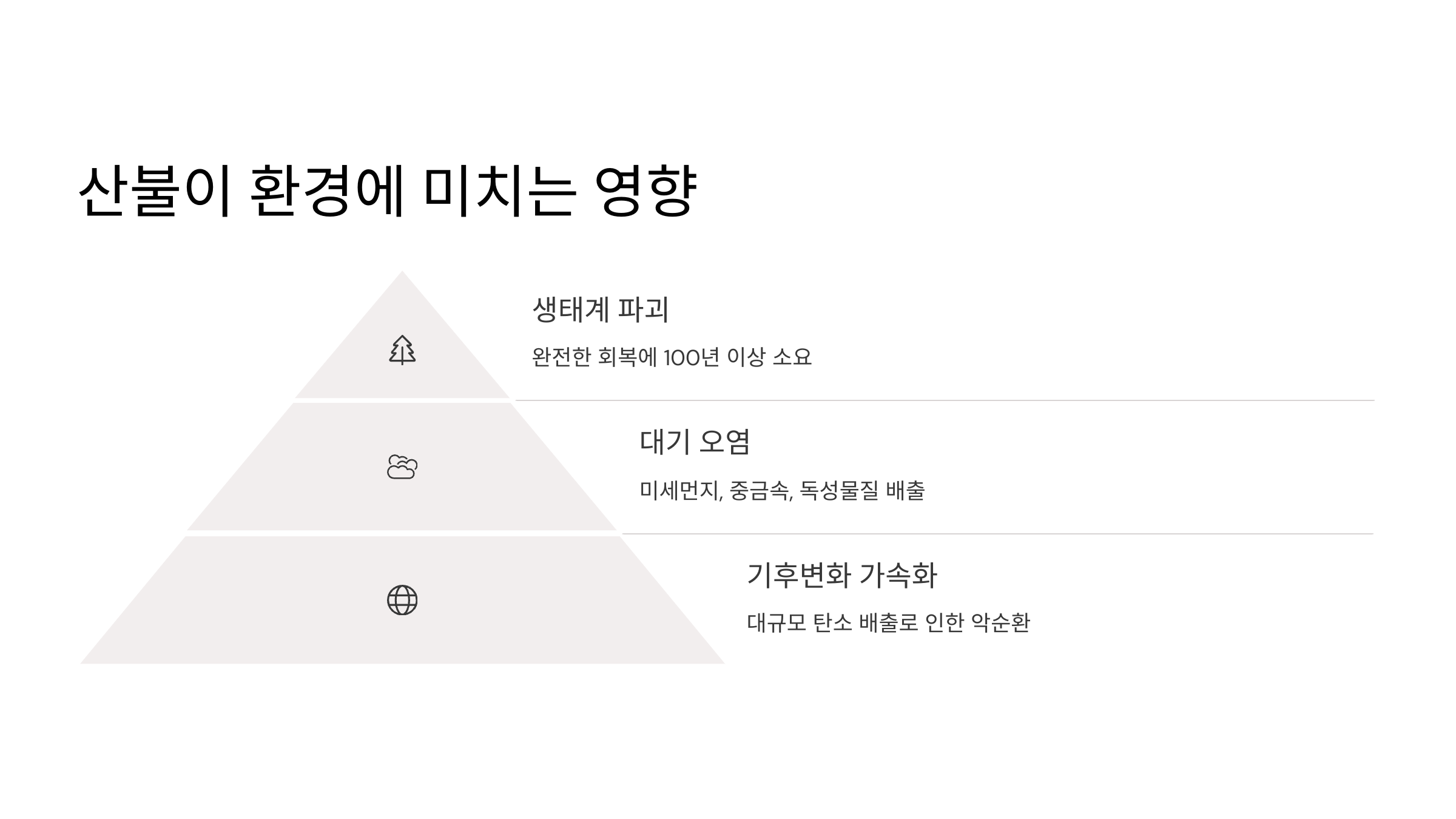 산불이 환경에 미치는 영향
