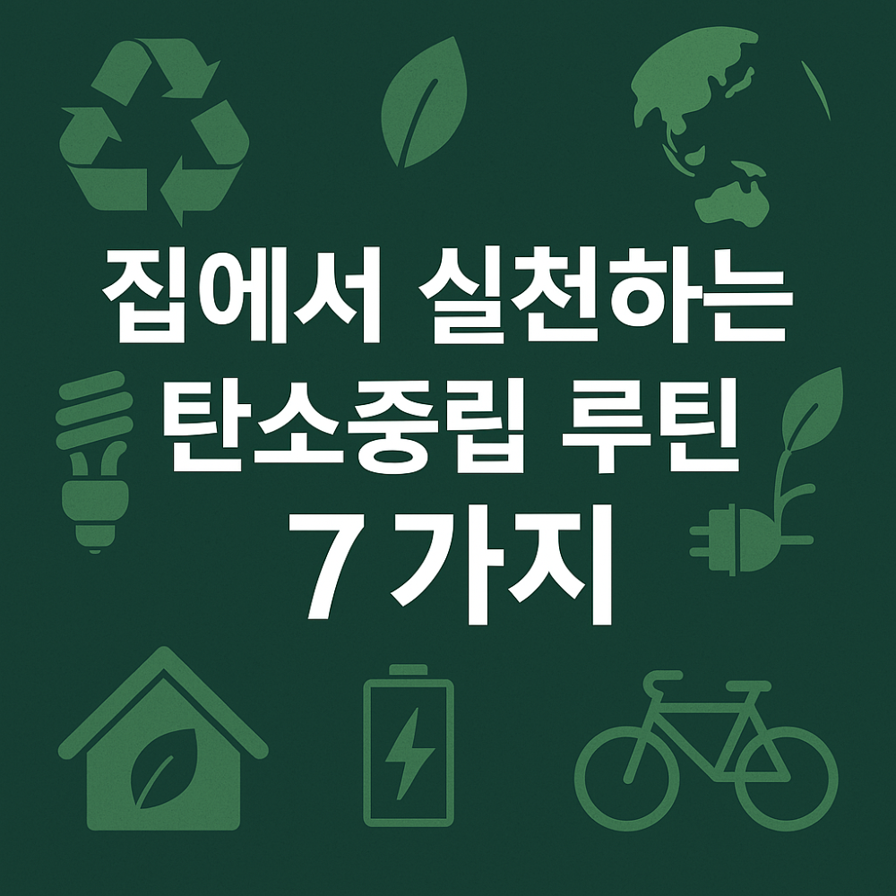 &quot;집에서 실천하는 탄소중립 루틴 7가지&quot; 표지 이미지