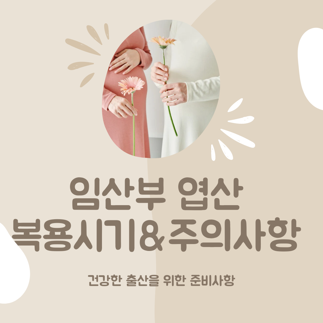 임산부엽산복용시기와주의사항알아보기
