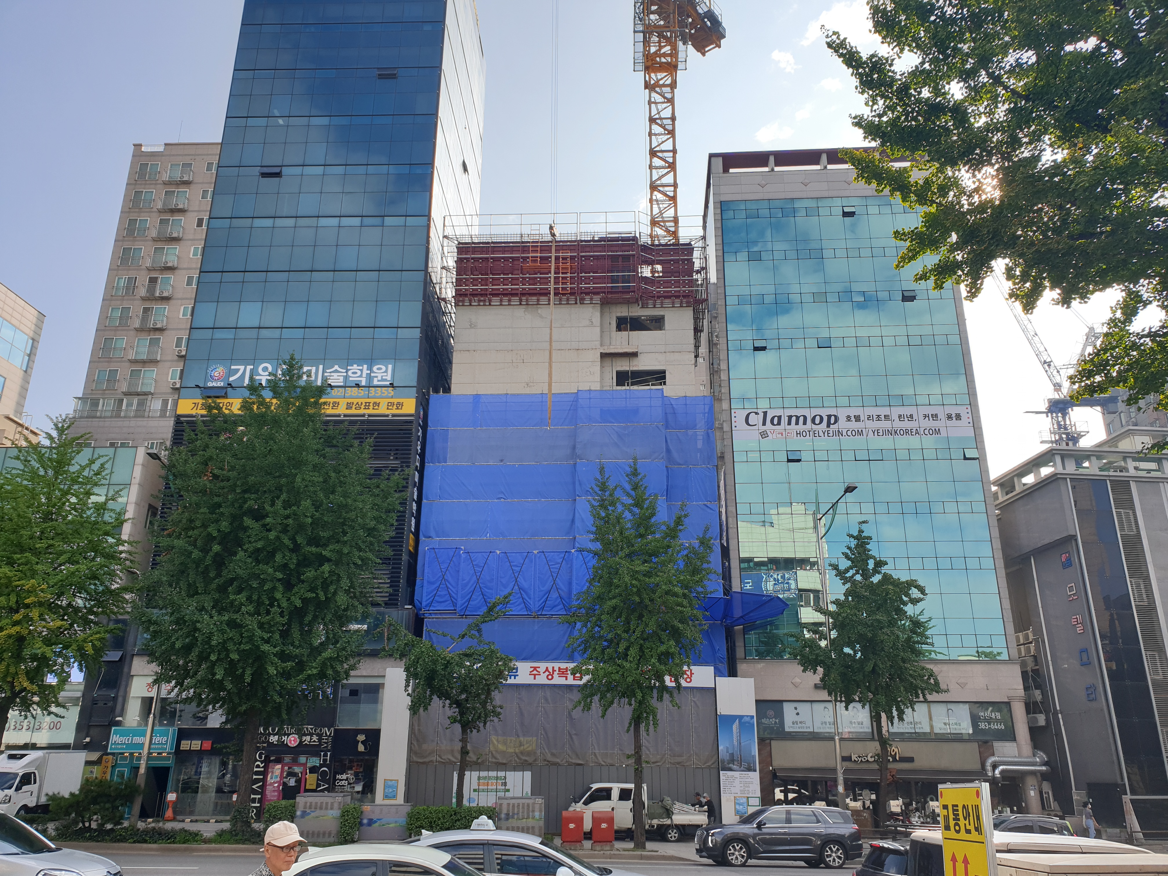  은평구 연신내역 건물 공사 현장 사진 098 효민아크로뷰 주상복합 아파트 신축현장 (korean construction)