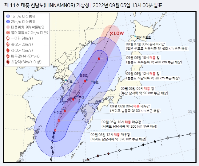  태풍 힌남노, 태풍원인부터 이름까지