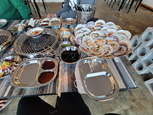  환상적인 바다 뷰가 보이는 꽃바위조개구이 : 울산맛집