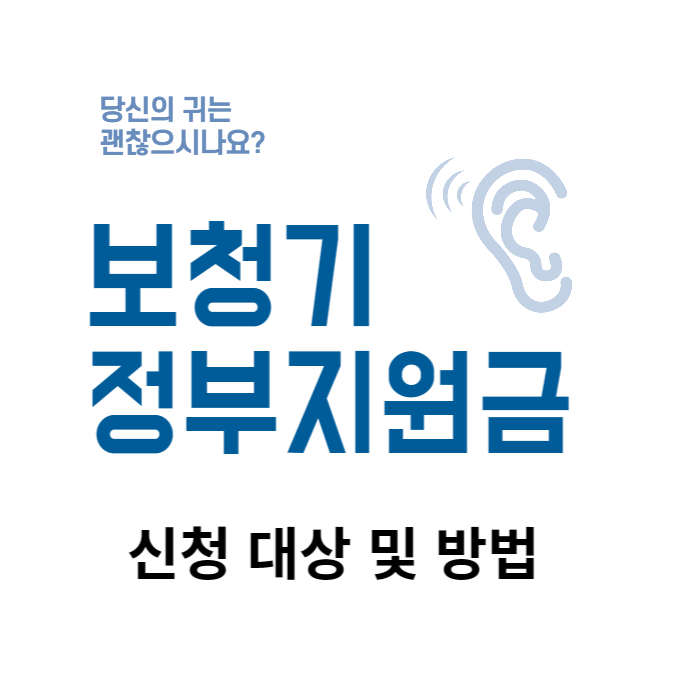 보청기에 대한 정부 보조금