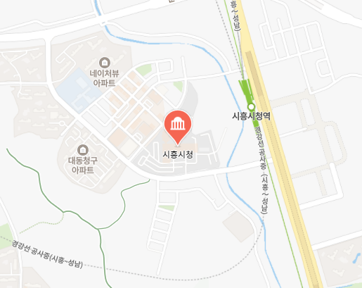 시흥시청 위치 이미지