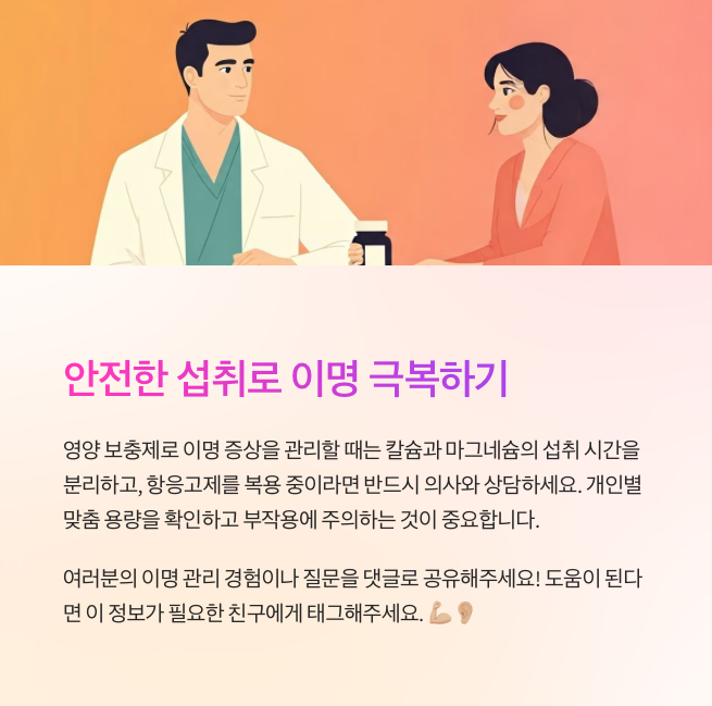 복용 타이밍과 궁합 맞추기