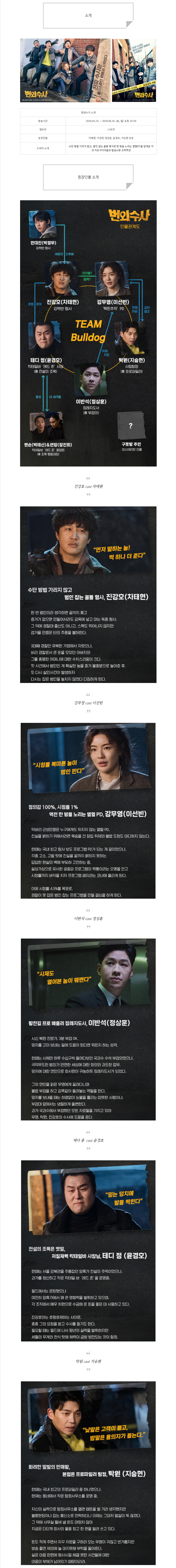 [토일드라마] 번외수사 인물관계도, 몇부작, 정보 소개