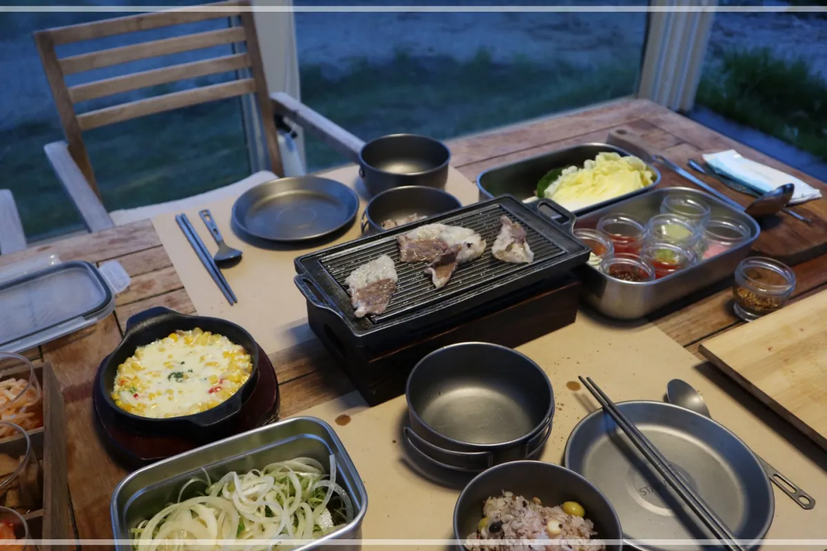 제주도 흑돼지 가족여행 커플여행 글램핑장 추천 스타빌 F&amp;B BBQ 후기