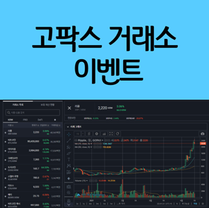  고팍스 거래소 :: 이벤트 소액매매 방법 코어닥스