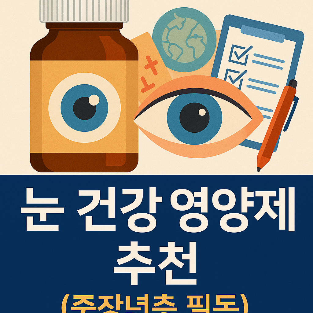 2025년 최신 &quot;눈 건강 영양제 추천&quot; 가이드 (중장년층 필독)