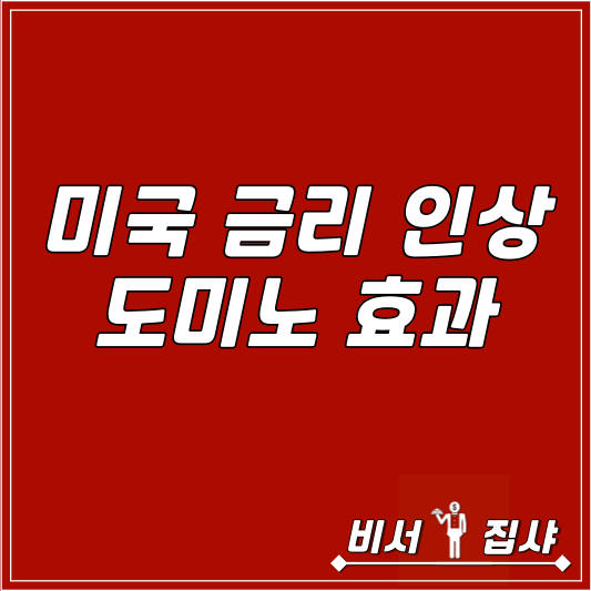 미국 금리 인상 도미노 효과
