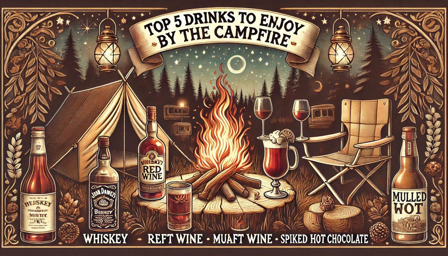 캠핑에서 불멍하며 즐기기 좋은 추천 술 5가지