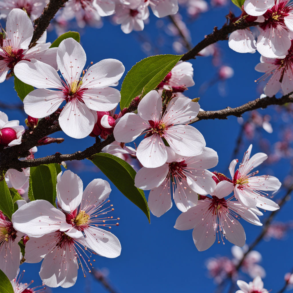 봄날 벚꽃 나무의 벚꽃잎 (분홍색)