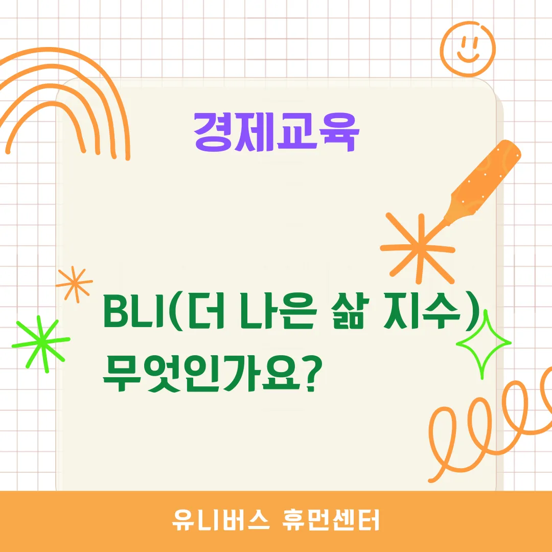  BLI(더 나은 삶 지수)란 무엇인가요?