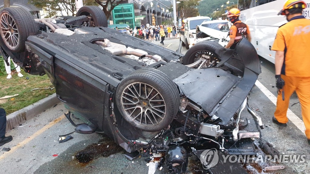  부산 해운대 포르쉐 운전자 환각 상태로 드러나