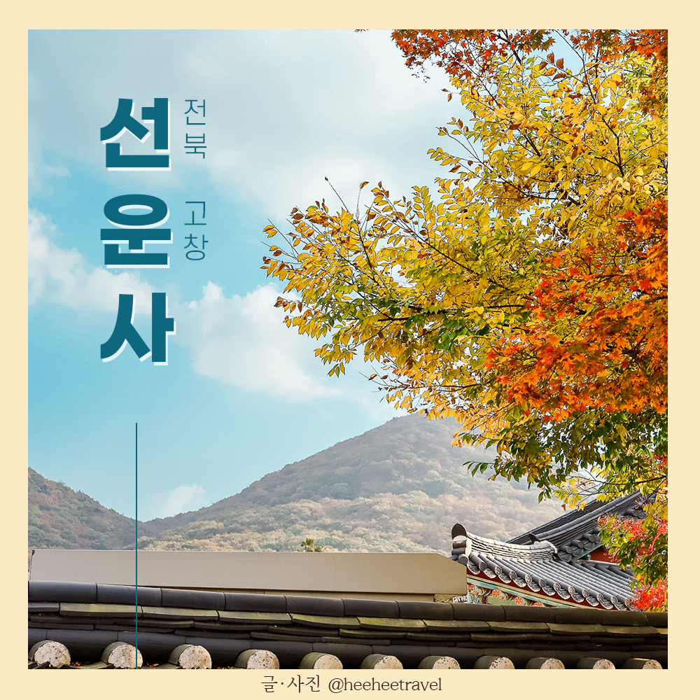  고창 선운사 단풍 사진 + 애견동반 + 2020년 절정시기는?