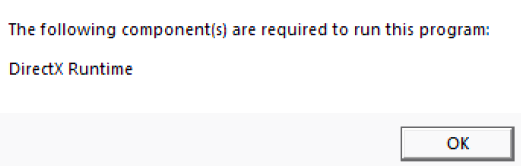 다이렉트X런타임-오류