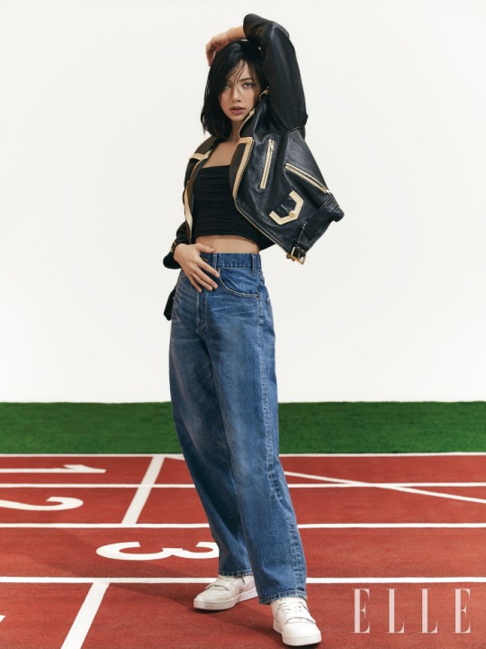 MIX-AND-MATCH DENIM OUTFIT: BLACKPINK'S LISA IN CELINE FOR ELLE CHINA -  Time International