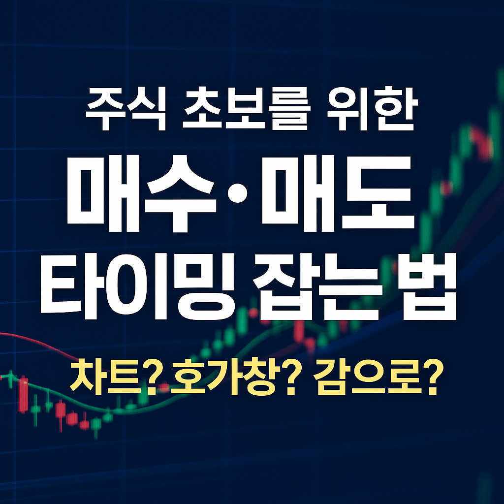 주식 초보를 위한 매수·매도 타이밍 잡는 법 (차트? 호가창? 감으로?)