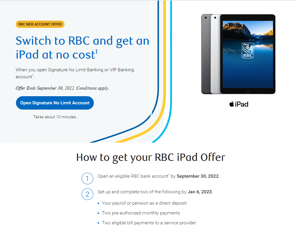 RBC Bank Promotion RBC 은행 프로모션