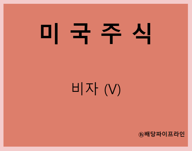  비자 (V) 주가, 실적, 배당금 전망, 기업분석, 매출, 이익, 1억 투자시 배당금