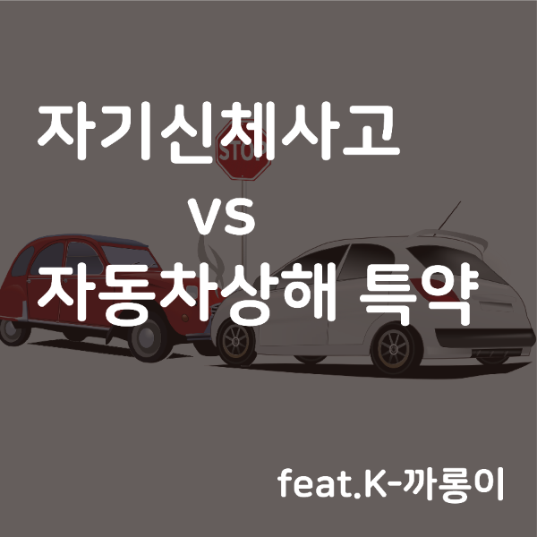 자기신체사고 vs 자동차상해 특약의 차이점 (feat.K-까롱이)