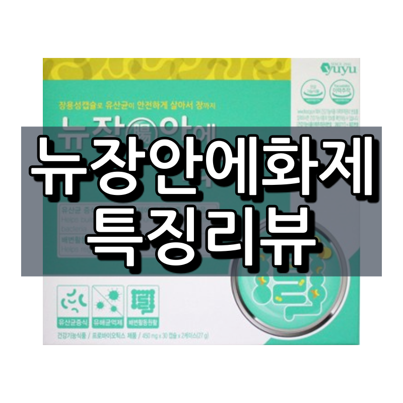  뉴장안에화제 효능, 성분, 복용법 등 주요 특징