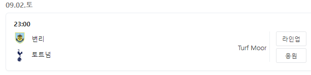 손흥민 경기 일정