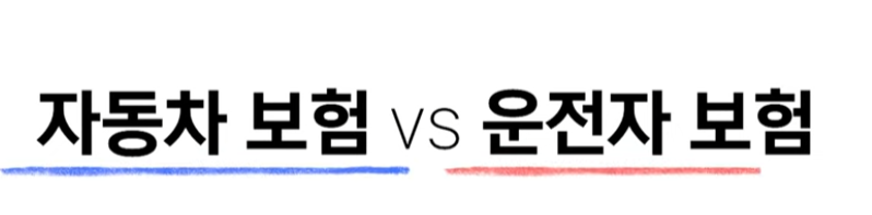 운전자보험 자동차보험 차이점