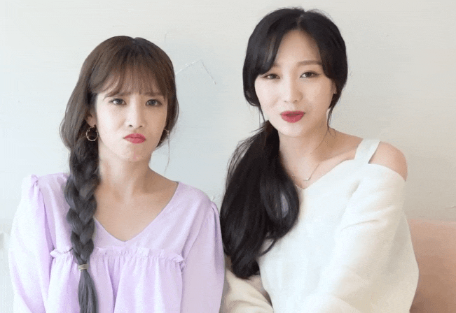  [러블리즈 움짤] 유지애 x 류수정 : 마이 뷰티 텔레비전 (Lovelyz Jiae x Sujeong My Beauty Television Gif)