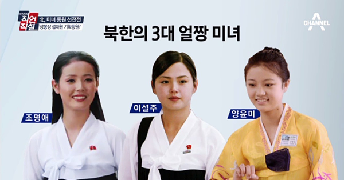 북한의 3대 얼짱 미녀
