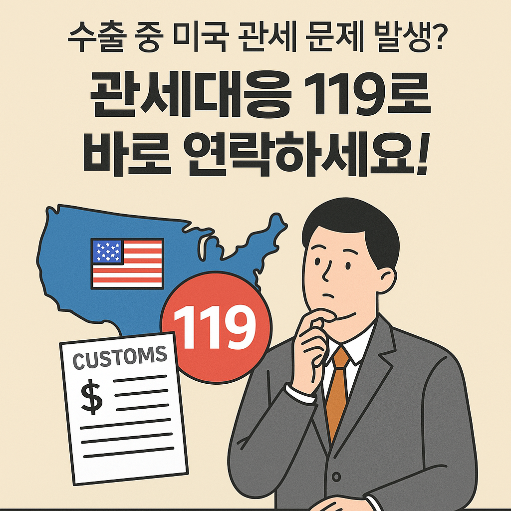 관세대응 119란? 미국 수출 관세 문제, 무료로 상담받는 법 정리