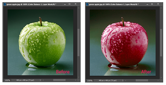 포토샵-색상-채도-변환-전-후