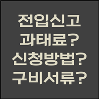  전입신고 모든 것 파헤치기