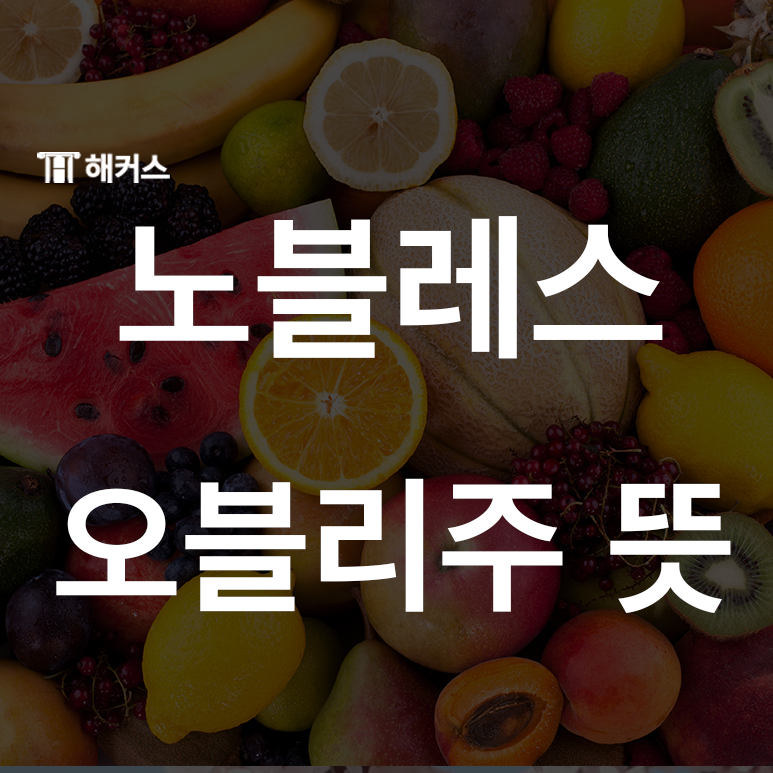  노블레스 오블리주 뜻에대해 알아보자!