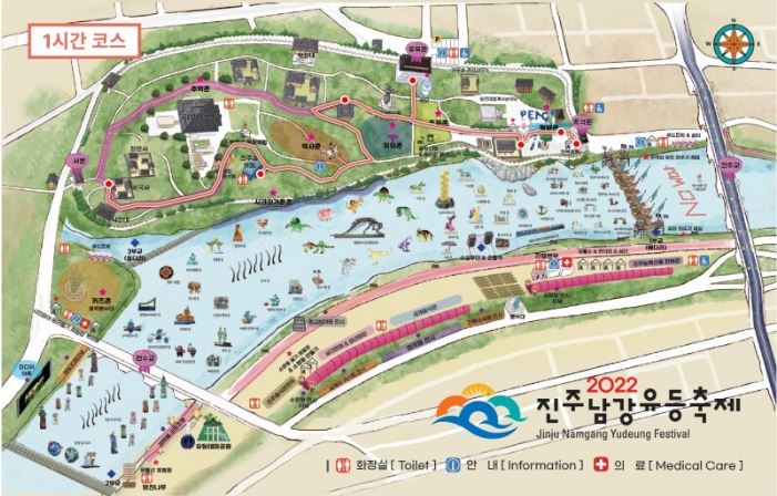 진주 남강유등축제 : 행사 개요, 체험 프로그램, 교통 안내 및 행사장 배치도