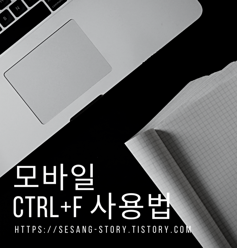  모바일(스마트폰) Ctrl+F(특정 문자, 글 찾기)사용법 - 소소한 세상 이야기