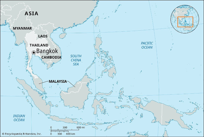 태국 방콕 위치