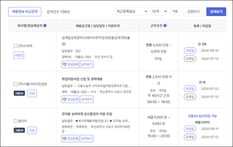 사상구청-구인구직